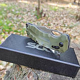 Ніж складний SOG Kiku XR олива, підшипник, фото 7