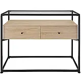 Стіл — консоль у стилі Loft Reading дуб Сонома, фото 2