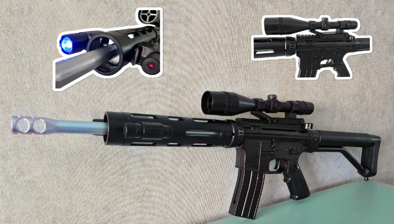 Дитячий автомат на кульках CYMA P 136 77см з лазером та ліхтариком