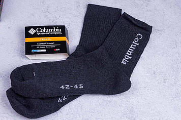 Чоловічі термошкарпетки Columbia, махрова стопа, сірі