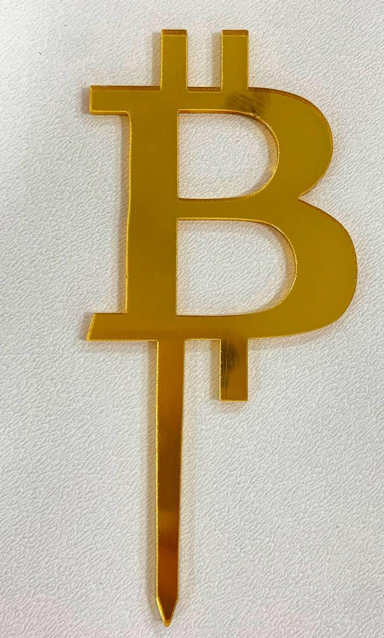 Топпер акриловий "Bitcoin", 125*55, фото 1