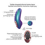 Вакуумний кліторальний стимулятор Love To Love DREAMER – IRIDESCENT TURQUOISE, пестощі язичком,пульт - SX1106, фото 2