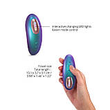 Вакуумний кліторальний стимулятор Love To Love DREAMER – IRIDESCENT TURQUOISE, пестощі язичком,пульт - SX1106, фото 3