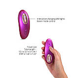 Вакуумний кліторальний стимулятор Love To Love DREAMER – IRIDESCENT BERRY, пестощі язичком, пульт - SX1108, фото 3