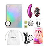 Вакуумний кліторальний стимулятор Love To Love DREAMER – IRIDESCENT BERRY, пестощі язичком, пульт - SX1108, фото 5