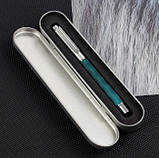 Професійна перова ручка Grand Boss Stainless, закрите перо позолота  22К, преміумкласу з футляром., фото 3