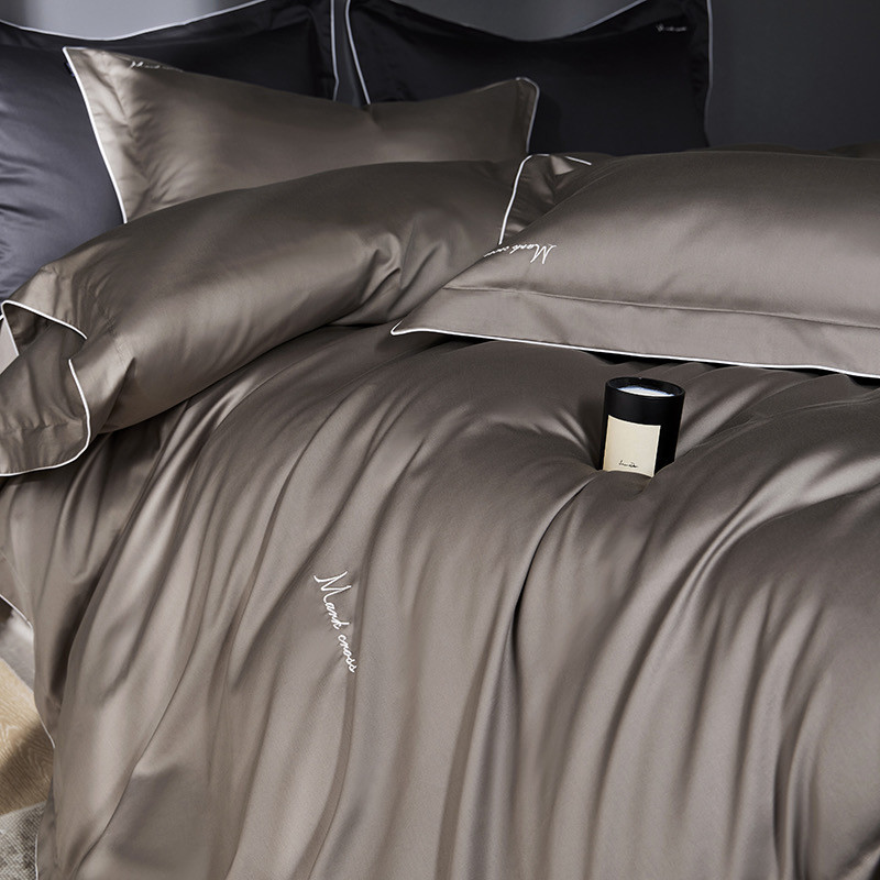 Сатиновий Євро комплект якісної постільної білизни, висока плотніст, підодіяльник 200x220, фото 1