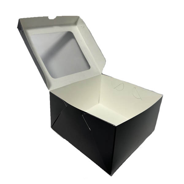 Коробка чорна з вікном, 160*160*90мм, фото 1