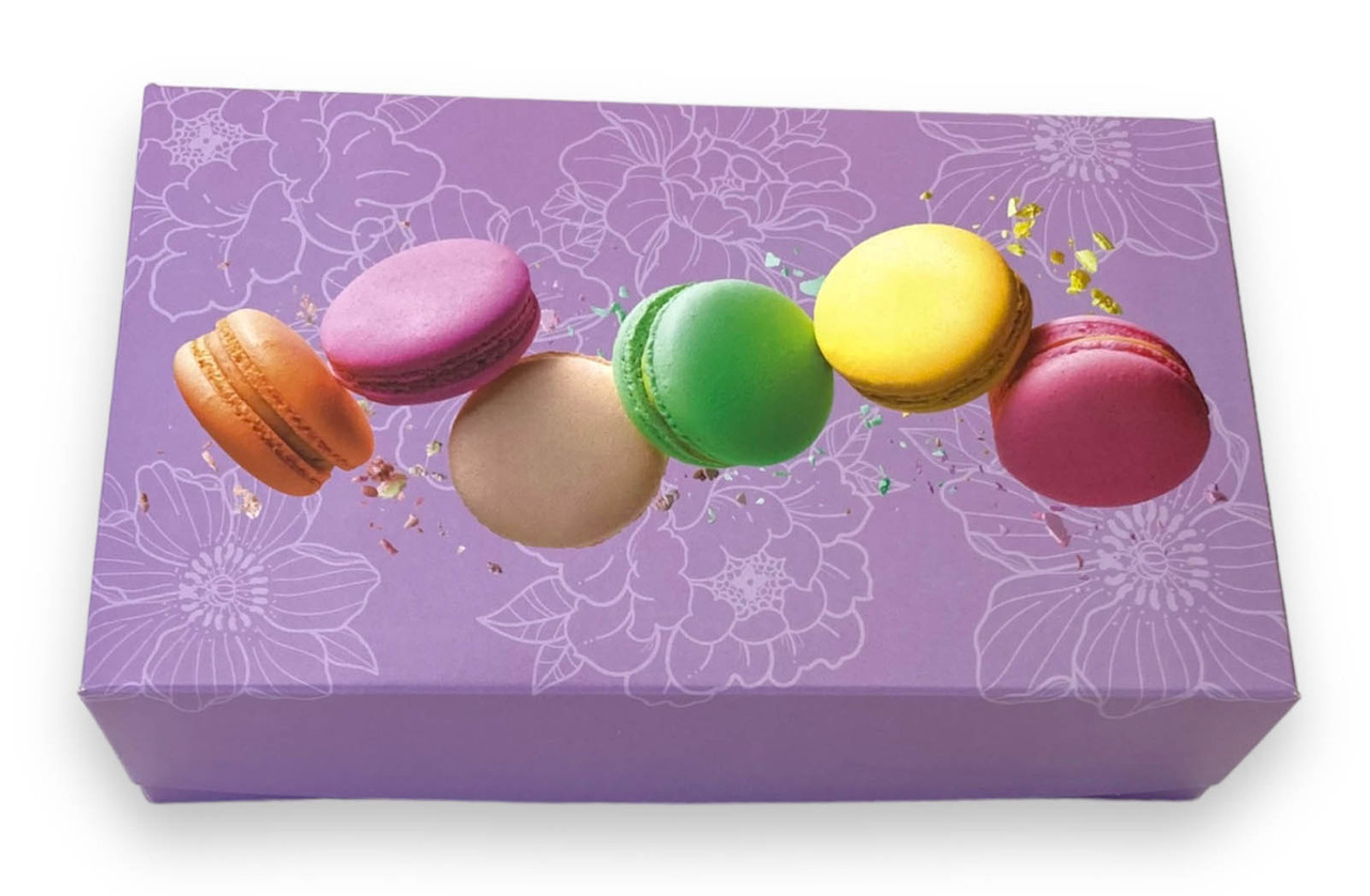 Коробка лілова "Macarons", 200*120*60