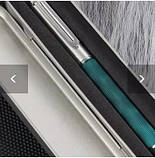 Професійна перова ручка Grand Boss Stainless, закрите перо позолота  22К, преміумкласу з футляром., фото 10