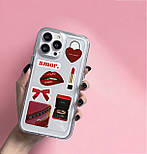 3D стікери "Classic red " Набір 8 стікерів, фото 4