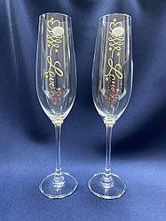 Весільні келихи (золото Love)