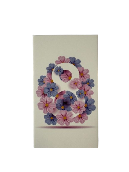 Бірка "8 у квітах", 50*90, 20 шт., фото 1