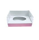 Акваріум рожевий під новий десерт «Яйце», 240*180*110мм