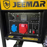 Дизельний генератор для професійного використання, 6,0 кВт, 220/380 В, JEEMAR JM8500XE3, фото 2