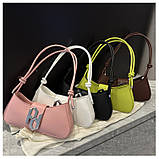 Жіноча сумка 2734 багет чорна, фото 8