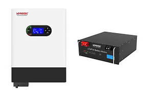 Комплект резервного живлення Sorotec REVO HM 6kW/48V з Wi-Fi з АКБ LiFePO4 51,2V/100Ah 5120Wh Wi-Fi