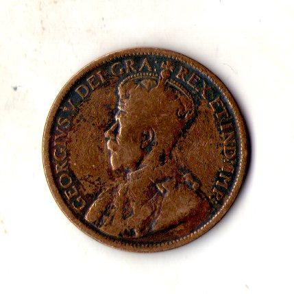 Канада › Король Георг V 1 цент 1916 рік №1855