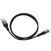 Кабель Hoco X38 Cool Charging MicroUSB, 2.4A, 1м, чорний (X 38 MICRO 7084)
