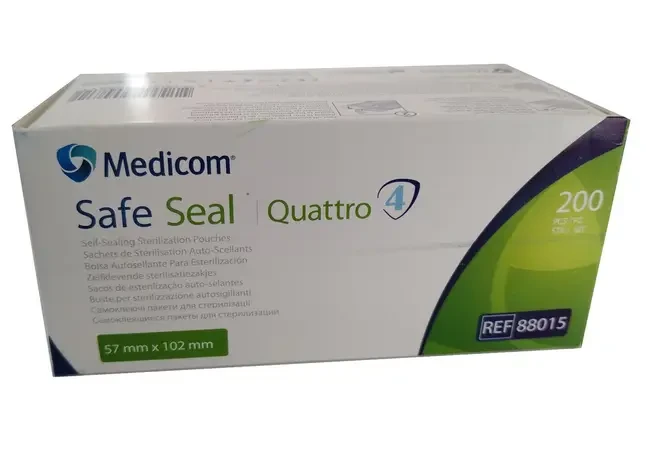 Самоклейні пакети для стерилізації Medicom® Safe-Seal Duet 57 мм х 102 мм