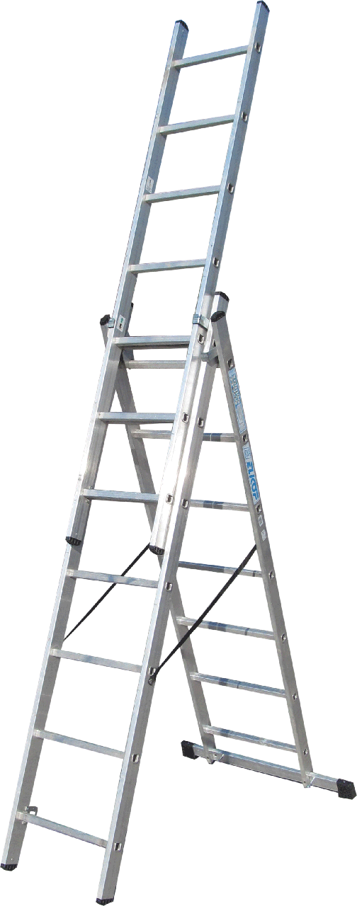 ELKOP Драбина 3-секц. розкл. 3*7сх. 1,9-3,99м VHR Т