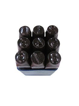 VULKAN Набір клейм цифрових 8мм 9 одиниць