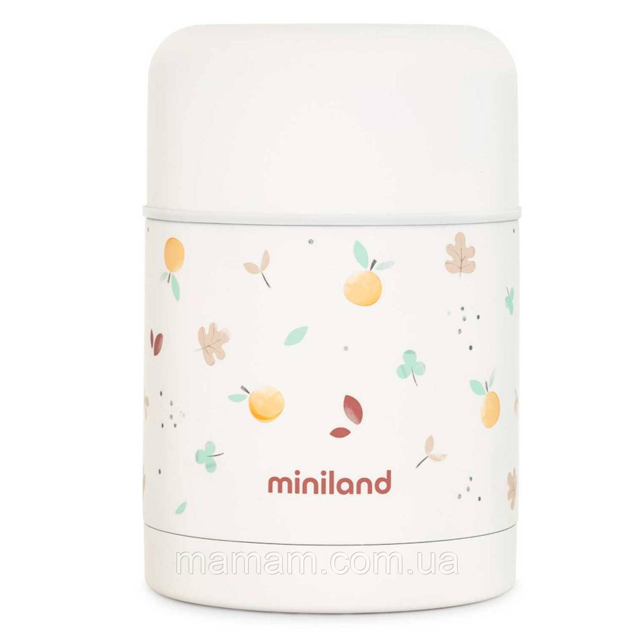 Дитячий термос для їжі Miniland Silky Thermos на 600 мл Valencia, фото 1