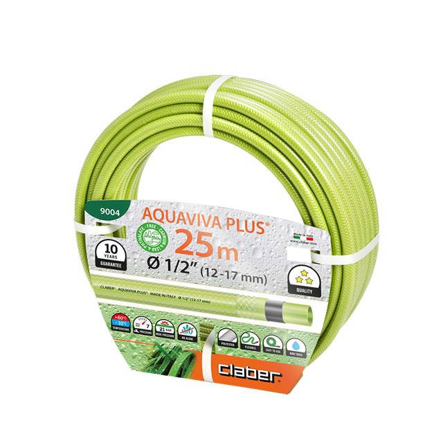 Claber Шланг поливальний 1/2", 25м Aquaviva Plus, салатовий