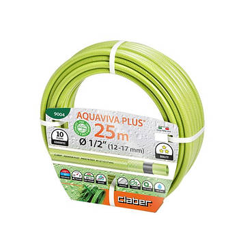 Claber Шланг поливальний 1/2", 25м Aquaviva Plus, салатовий