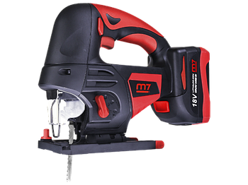 Mighty Seven Лобзик ак. DJS-101 ,18В , 0–2200 ход/хв, +акум.5Аг-2шт, зарядний пристрій, кейс