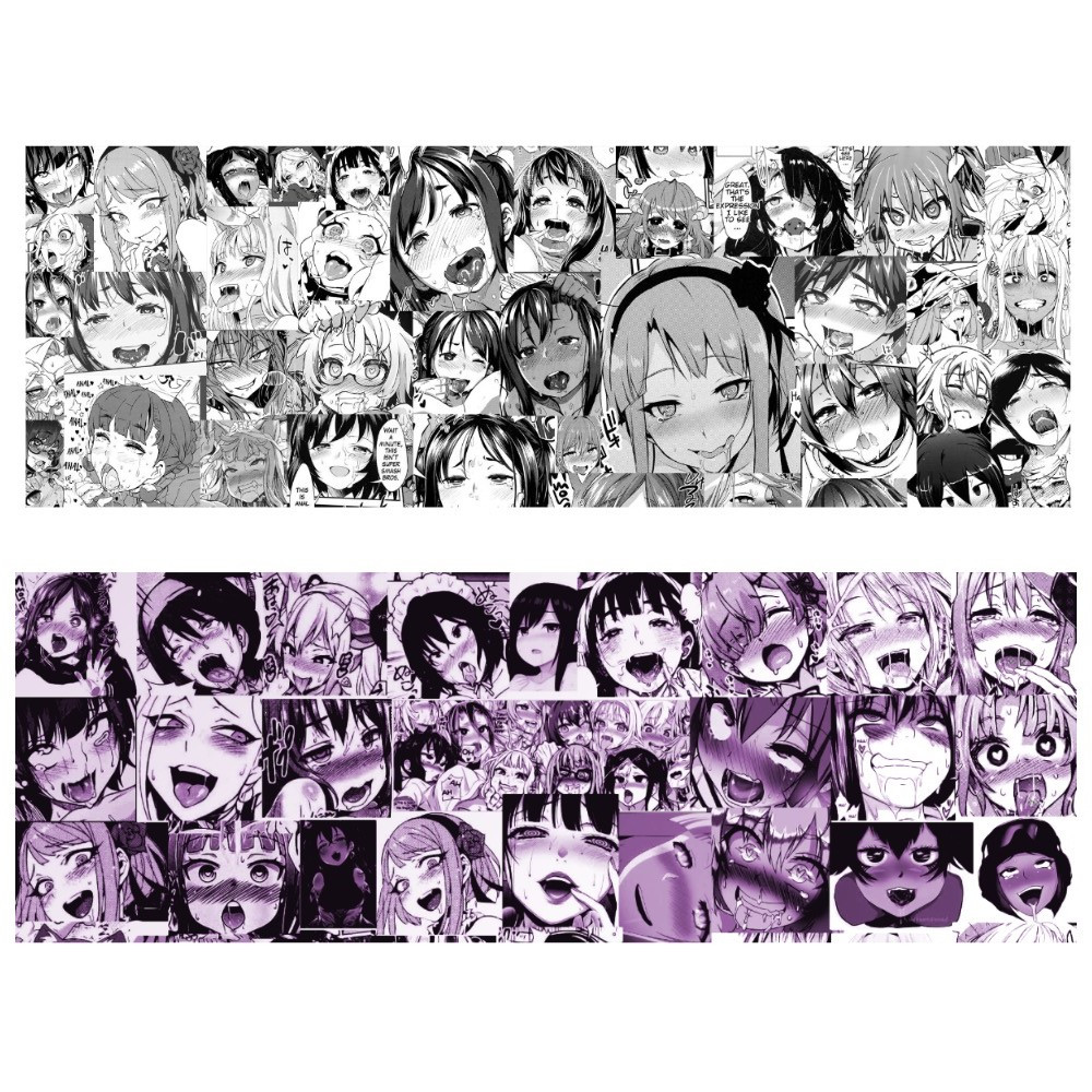 Дакімакура 180х60 см ОХЕГАО Лице з аніме з висунутим язиком Хентай  Подушка з наволочкою обнімашка, фото 1