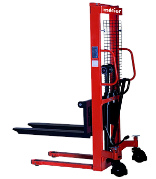 Metier Штабелер гідравлічний  2000кг/1,6м, довжина вил 1,1м, колір - червоний
