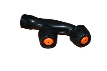 VULKAN Сопло подвійне пластикове для обприскувачів акум. 12,16л