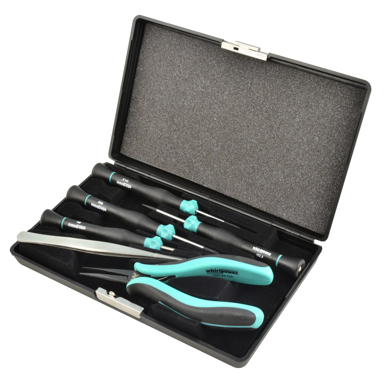 Whirlpower Набір інструментів для точ.механіки 6од. пластик.кейс, фото 1