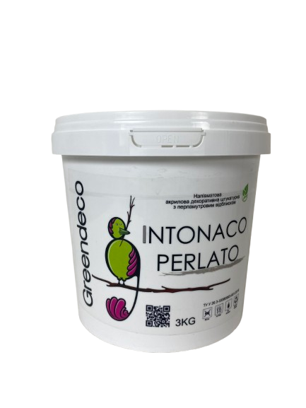 Напівматова декоративна штукатурка Intonaco Perlato. Greendeco