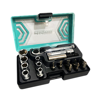 Whirlpower Набір бит 18од пластик.кейс