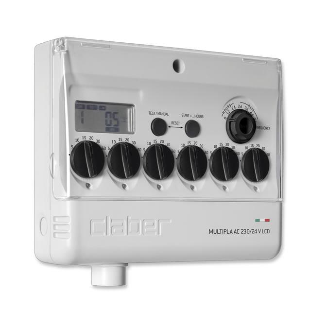 Claber Таймер подачі води MULTIPLA AC 220/24 V LCD