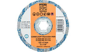 Pferd Круг 125*6 CC-PNER MW 125 SiC F система COMBICLICK для шліфування нерж.