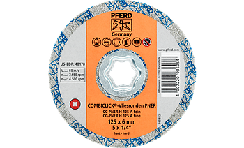 Pferd Круг 125*6 CC-PNER H 125 A F система COMBICLICK для шліфування нерж.