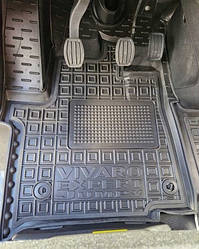 Килимки в салон гумові для Citroen Jumpy 2019+ (1+2) груз.