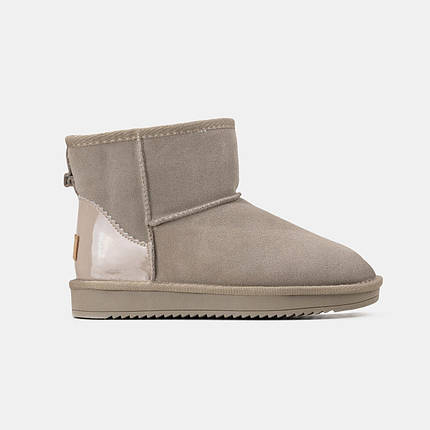 Зимові Жіночі Черевики UGG Mini Light Beige Metallic Suede / УГГ Міні Металік Суейд Світло Бежеві, фото 1