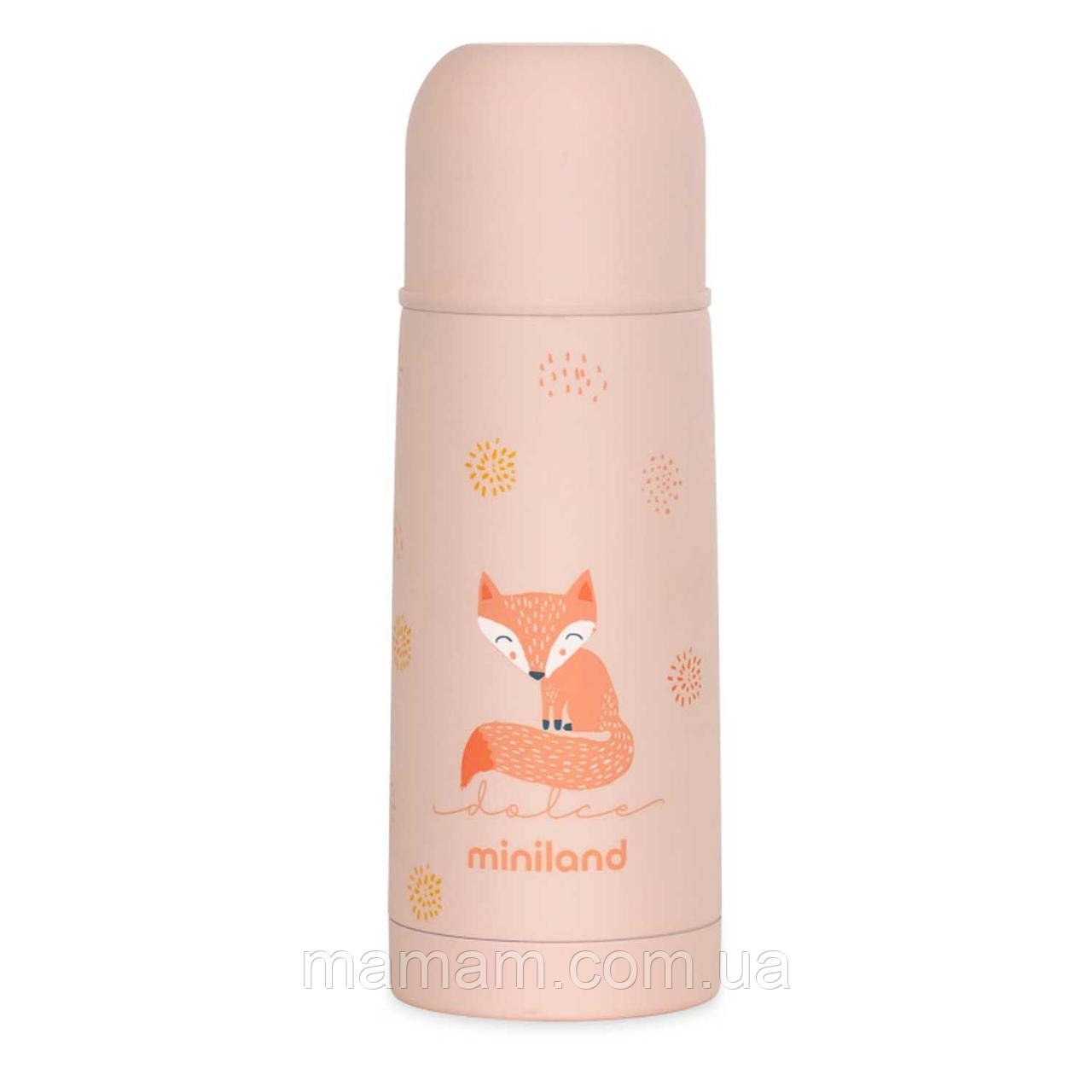 Дитячий термос Miniland Silky Thermos на 350 мл Dolce Peach, фото 1