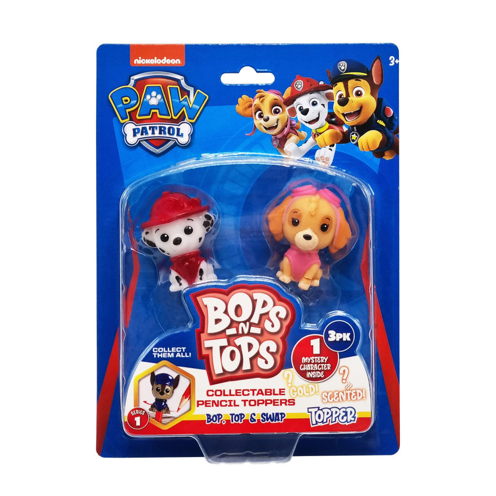 Набір колекційних фігурок-топерів Щенячий патруль Sambro PWP20-3980-KV-FO-2 серії "Bop n Tops", фото 1