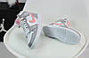 Жіночі зимові кросівки Nike Air Jordan 1 Retro Grey Pink White Winter Сірі Найк Джордан Ретро иисокі шкіра хутро зима підліткові, фото 8