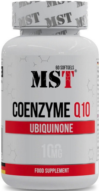 Коензим q10 MST Ubiquinol Coenzyme Q10 100 mg 60 гел. капс