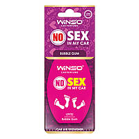 Освіжувач повітря WINSO NO Sex in My Car, целюлозний ароматизатор, BUBBLE GUM