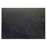 Гравюра А4 "Мотоцикл-1" ГрА4-12с економ варіант в пакеті 29,7х21 см