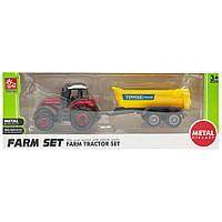 Дитячий трактор з причепом "Farm Set" SQ82002-1B(Red-Yellow)