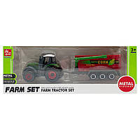 Дитячий трактор з причепом "Farm Set" SQ82002-1B(Green-Red)