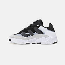 Кросівки Adidas Niteball White Black / Адідас Найтболл Білі з Чорним, фото 4